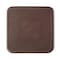 Dacasso Chocolate Brown Leather 4" Square Coaster AG-3453 - alternate 3